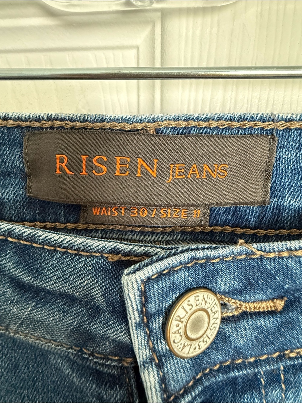 Risen Jeans woman Blue Denim Jeans - Waist 30
